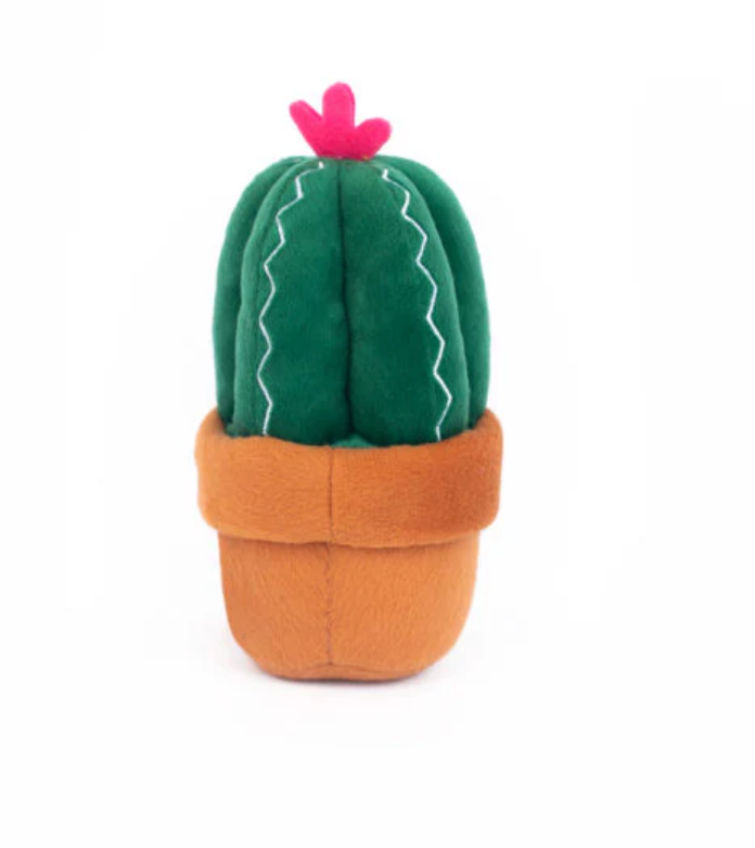 Cactus Plush Dog Toy – Squeaker Inside, 8.5×4×4 in