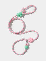 Hands-Free Rope Dog Leash – Flora Theme, 3-Mode, 4.4–8.2 ft, 0.5 in